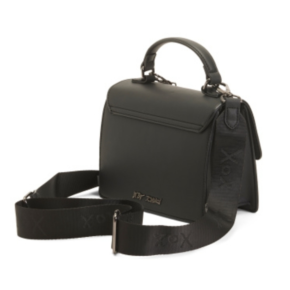 🖤▪️Betsey Johnson ▪️skull  Crossbody  With Skull Charm - Picture 4 of 4